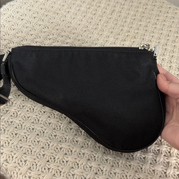 Authenticated Early 2000’s Christian Dior Saddle Bag, Black.  Like new! - Picture 3 of 12